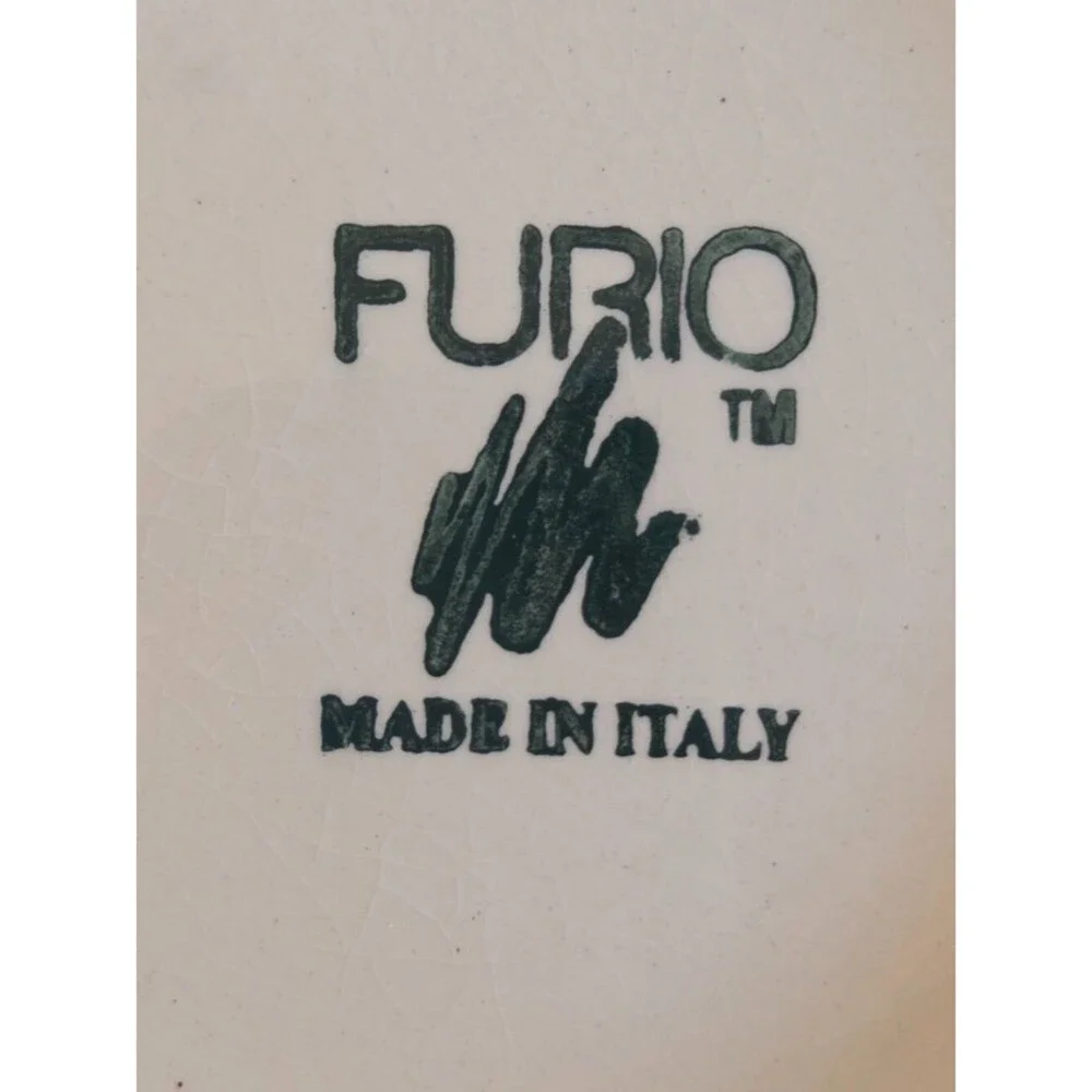 Furio Serving Bowl Holiday Christmas Tree Durable Stoneware Festive Decor Italy